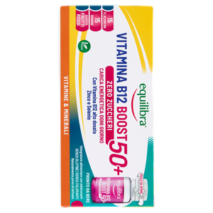 Equilibra Vitamina B12 Boost 50+ Zero Zuccheri 15 Flaconcini - Foto 2