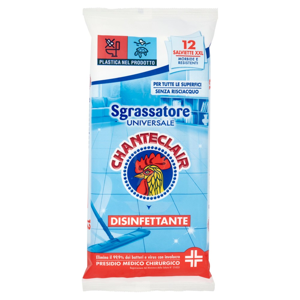Salviette Detergenti Disinfettanti Per Grandi Superfici Chanteclair