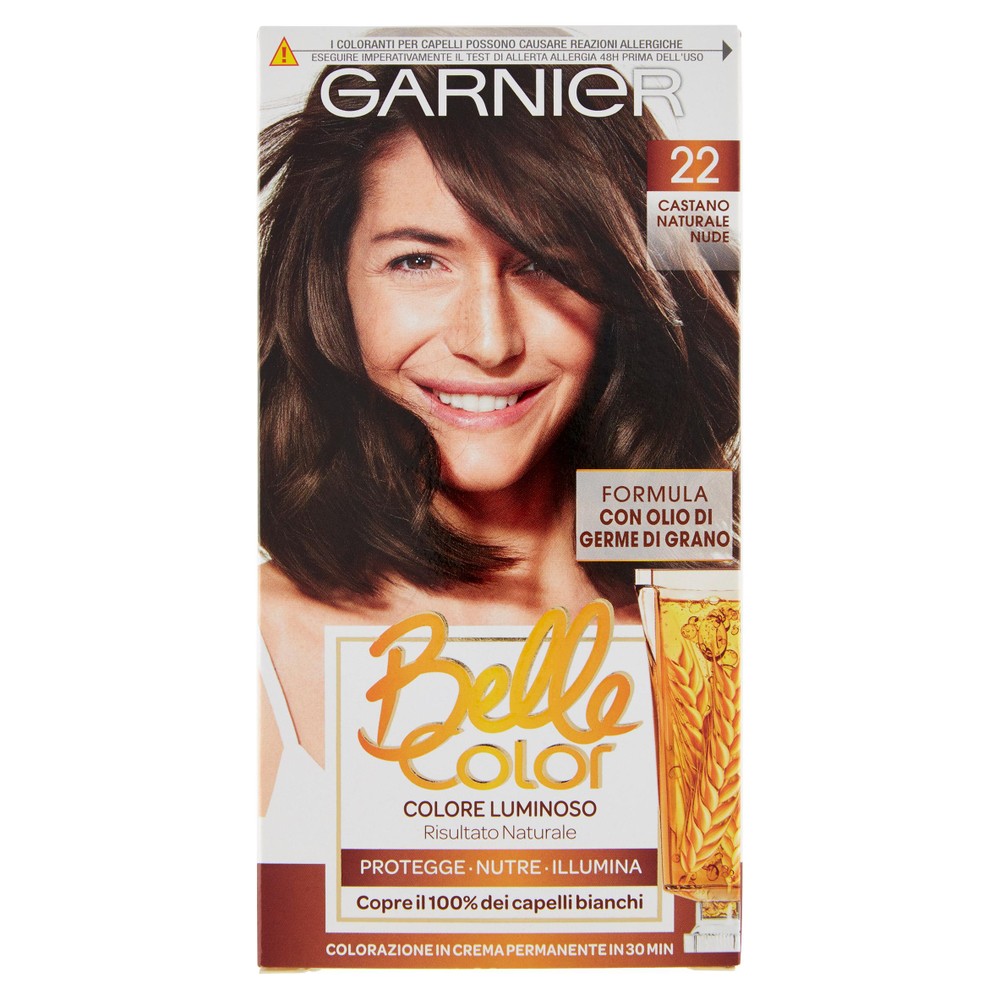 Colorazione Per Capelli 22 Castano Naturale Belle Color Garnier - Foto 1