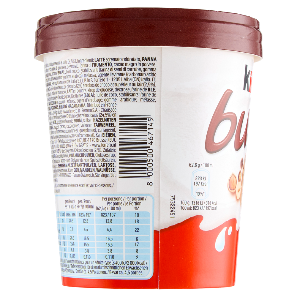 Vaschetta Gelato Kinder Bueno Ice Cream Kinder Ferrero - Foto 2