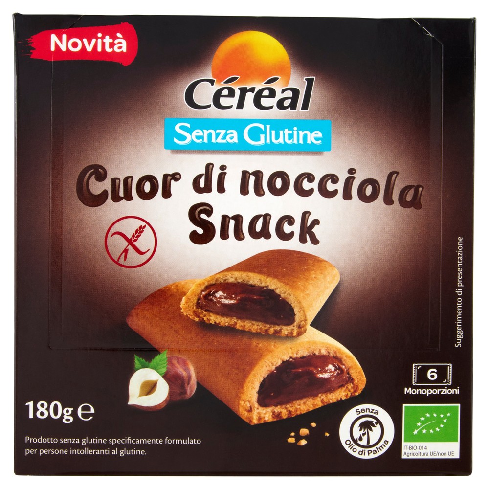 Cereal Senza Glutine Cuor Di Nocciola Snack 6 Monoporzioni - Foto 1