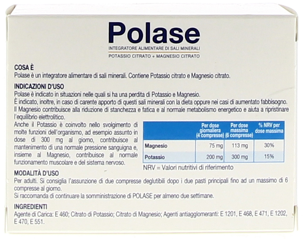 Magnesio/Potassio Polase Compresse