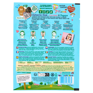 Maschera Viso Unicorno Cocco E Papaya Face Food - Foto 3