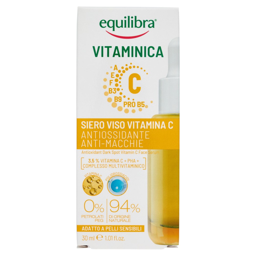 Siero Viso Vitamina C Antiossidante Anti-Macchie Equilibra - Foto 1