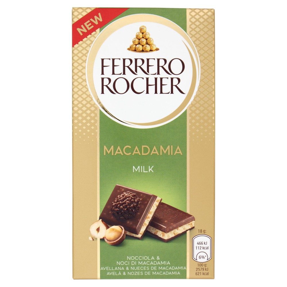 Tavoletta Cioccolato Rocher Macadamia - Foto 1