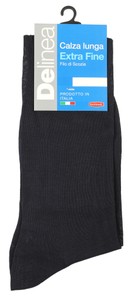 Calze Lunghe Uomo 39/41 Blu Maglia Liscia Delinea - Foto 1