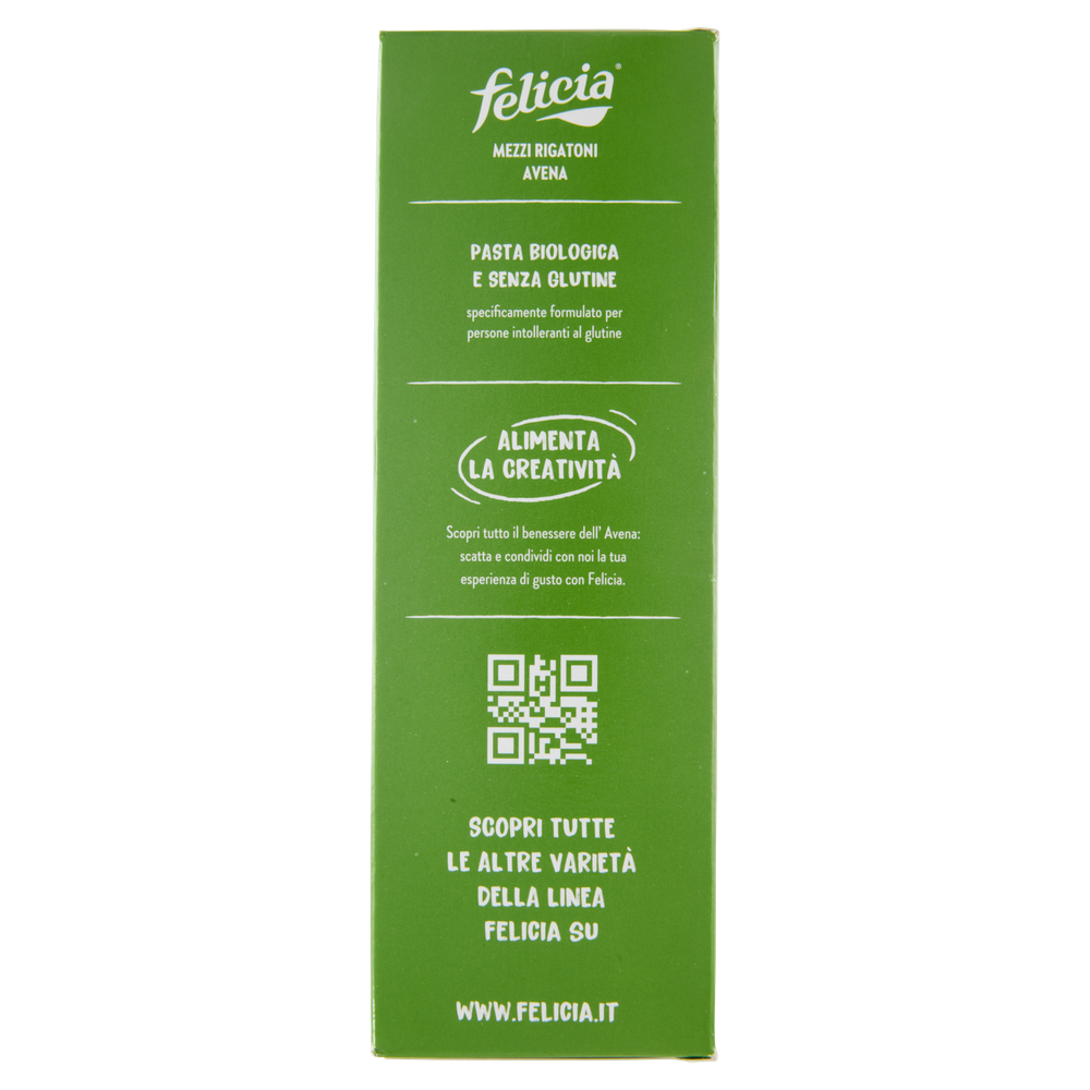 Mezzi Rigatoni Avena Felicia Bio