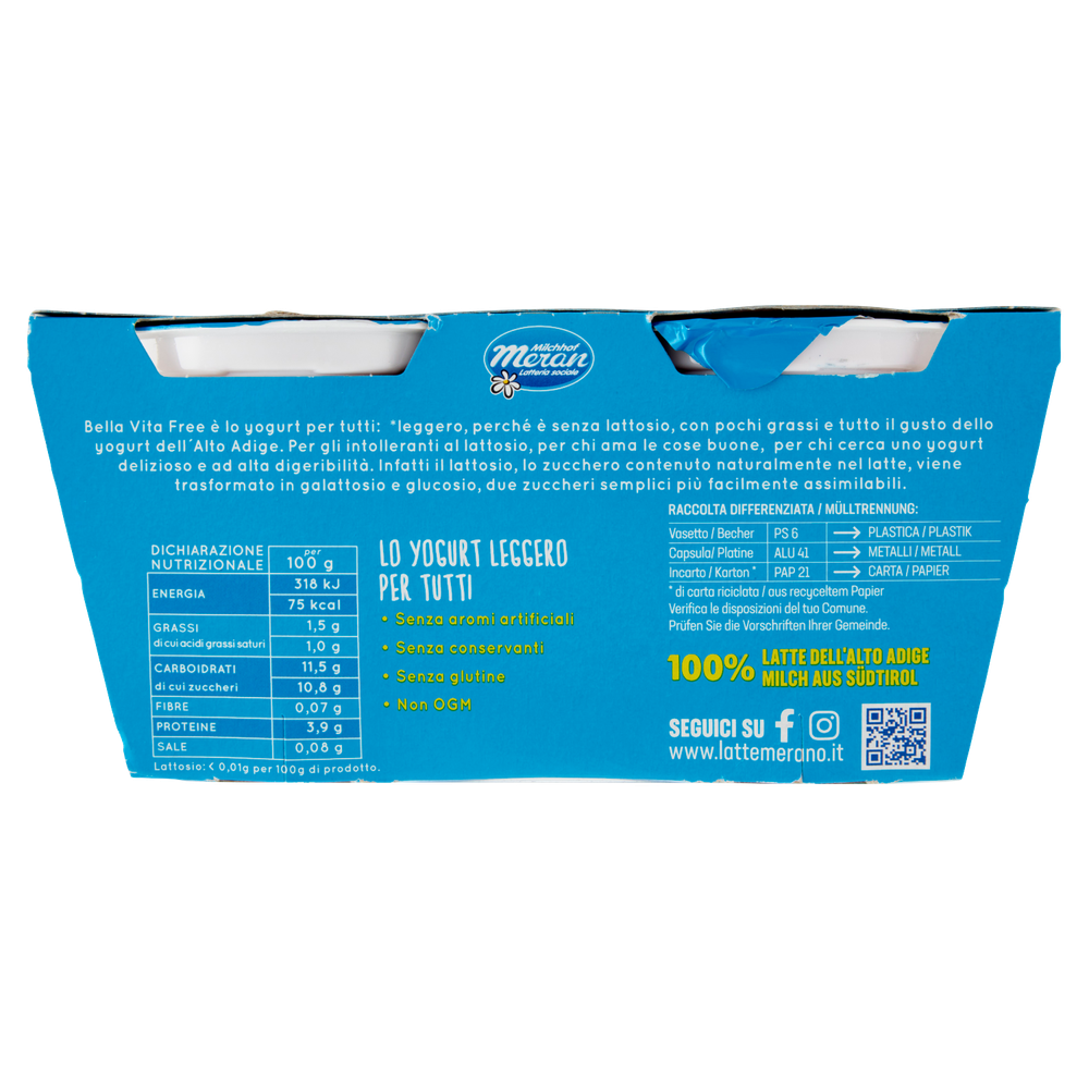 Yogurt Bella Vita Senza Lattosio Ciliegia - Foto 3