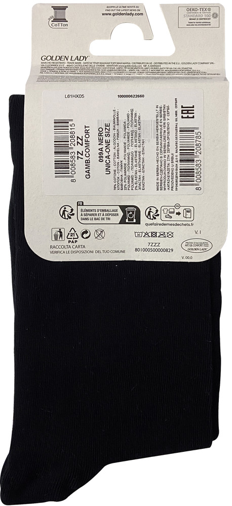 Gambaletto Donna Comfort Taglia Unica Nero Golden Lady - Foto 2