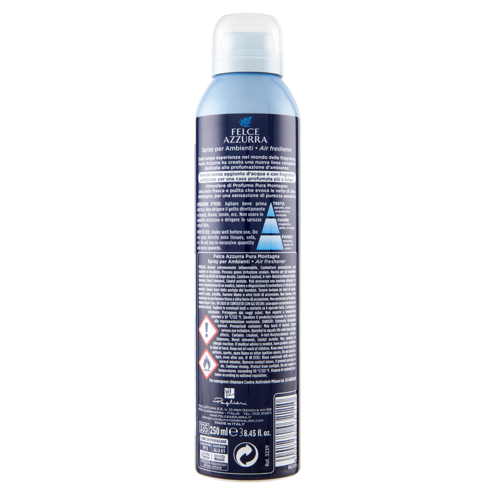 Deodorante Ambiente Spray Pura Montagna Aria Di Casa Felce Azzurra - Foto 3