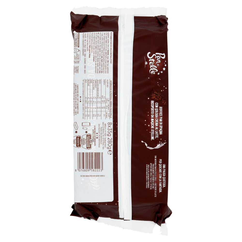 Merendine Pan Di Stelle Al Cacao E Crema Al Latte 8x35g Mulino Bianco - Foto 3
