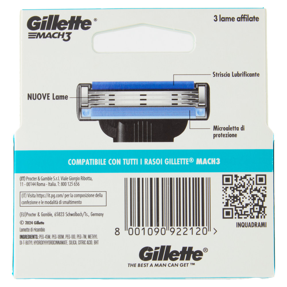 Ricarica 5 Lame Gillette Mach3 Standard - Foto 3