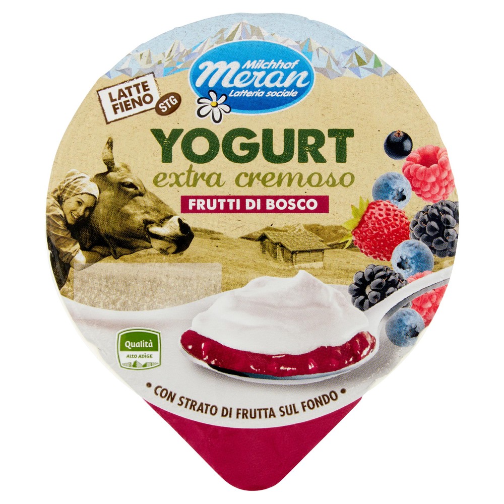 Yogurt Merano Latte Fieno Frutti Di Bosco - Foto 1