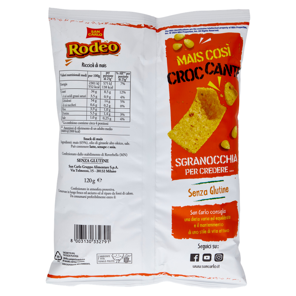 Snack Di Mais Rodeo Senza Glutine San Carlo - Foto 3