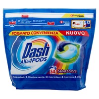 Detersivo Predosato Per Lavatrice Dash Pods Color , conf . Da 54 Caps Detersivo Predosato Per Lavatrice Dash Pods Color , conf . Da 54 Caps
