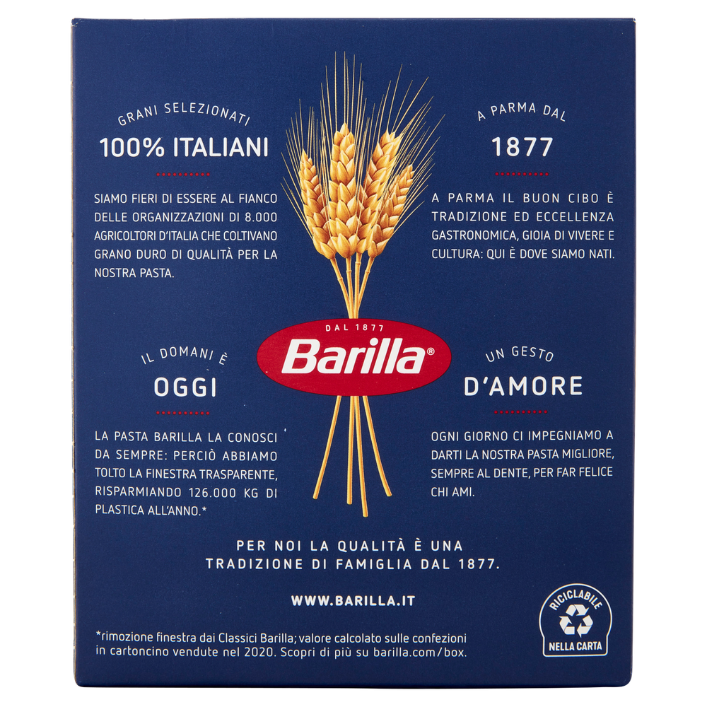 Pasta Penne Rigate N.73 100% Grano Italiano Barilla - Foto 3