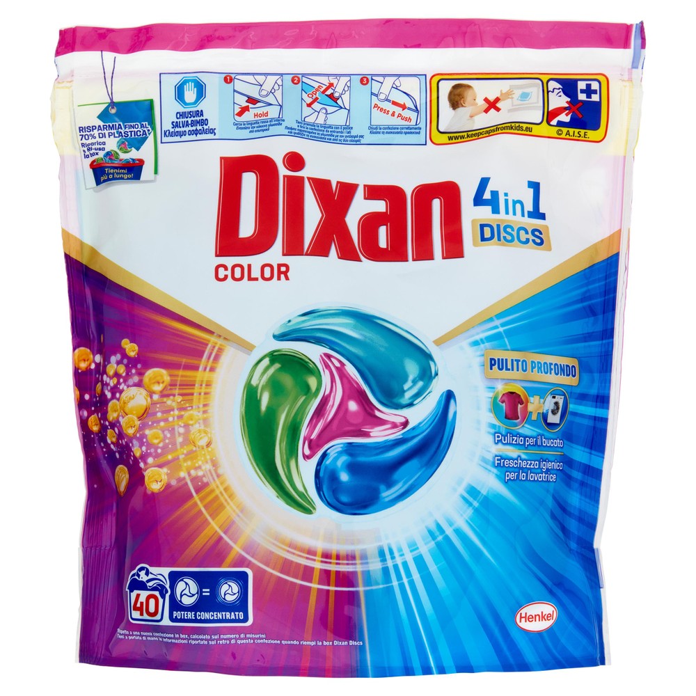 Detersivo Color 40 Discs Dixan - Foto 1