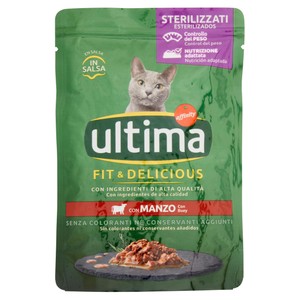 Alimento Umido Gatti Sterilizzati Wet&Delicious Ultima Manzo - Foto 1