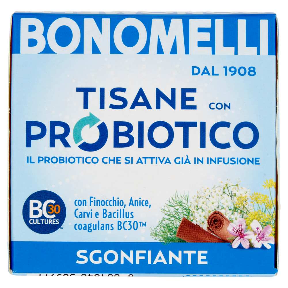 Tisana Probiotica Sgonfiante Bonomelli, Conf.10 Bustine