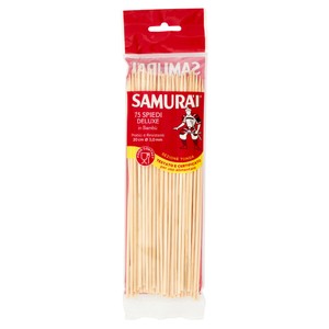 Spiedi Deluxe Tondi In Legno Di Bambu' Samurai Cm.20 - Foto 1