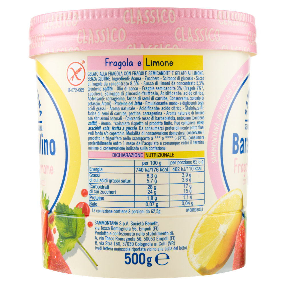 Barattolino Classico Fragola/Limone Sammontana - Foto 2