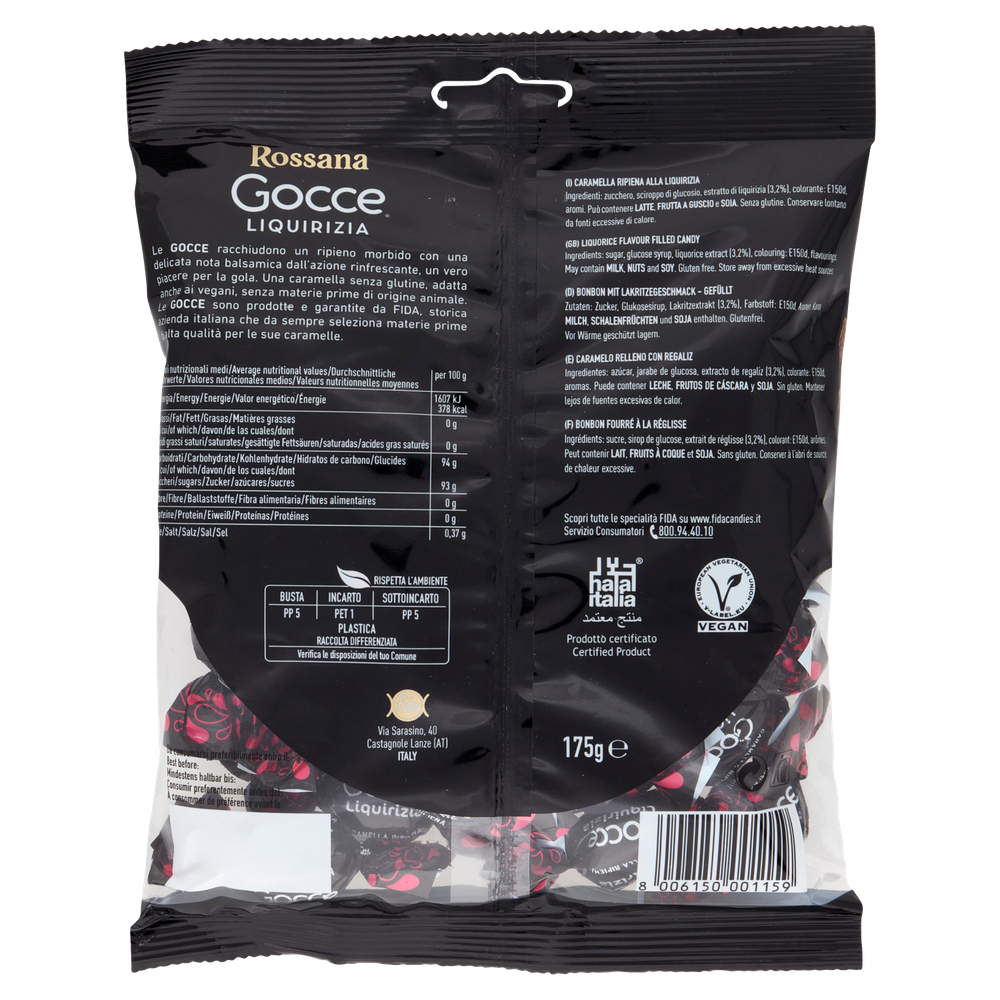 Caramelle Gocce Liquirizia Ripiene Rossana - Foto 3