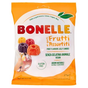 Caramelle Bonelle Gelées Ai Gusti Arancia, Limone, Fragola, Mora Fida - Foto 1