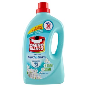 Detersivo Liquido Per Lavatrice Muschio Bianco Omino Bianco 50 Lavaggi