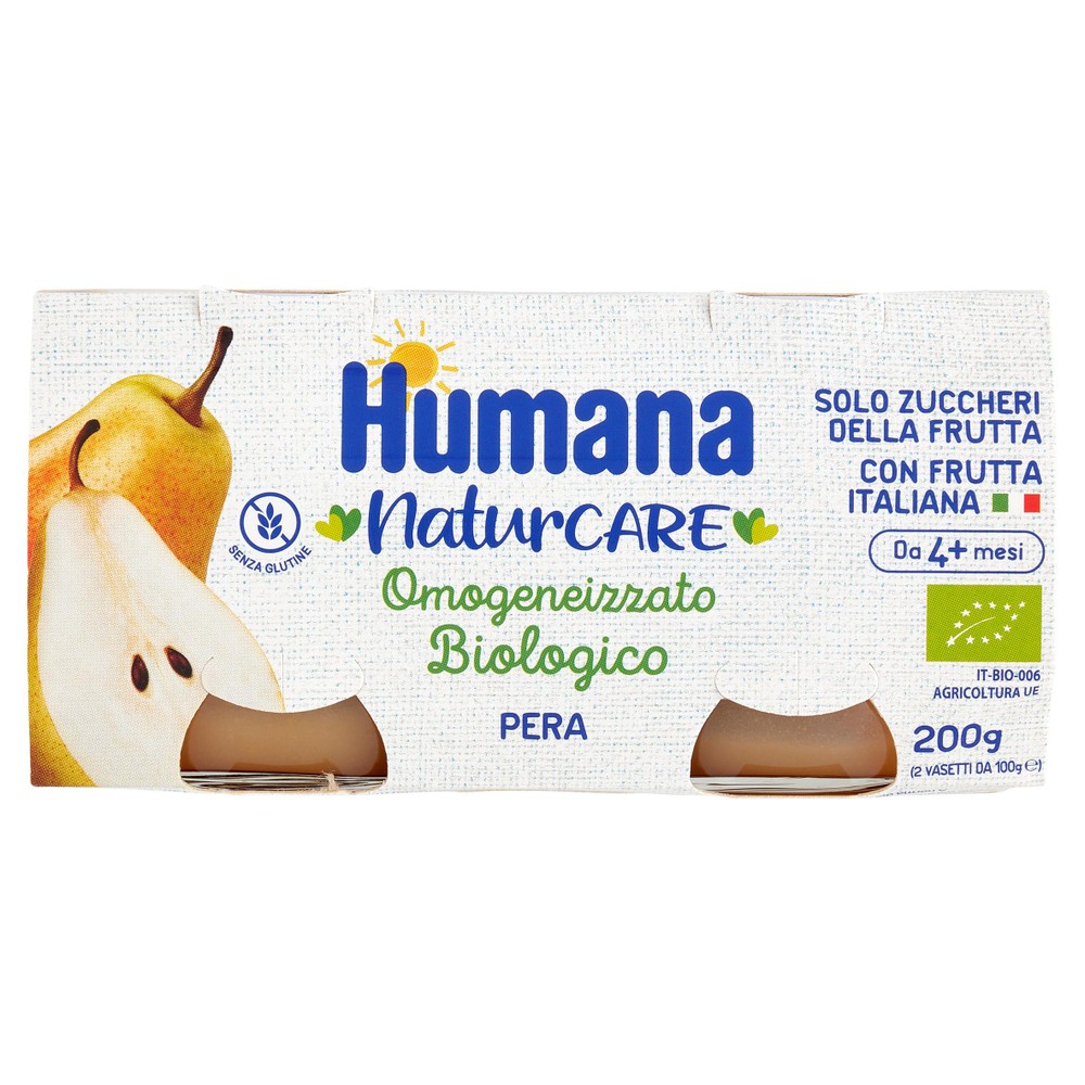 Omogeneizzato Di Pera Bio Humana 2x100 G. - Foto 1