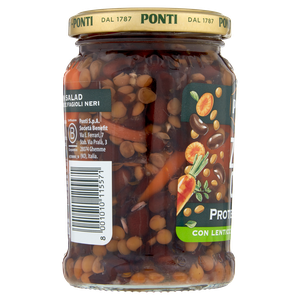 Condimento Protein Salad Con Lenticchie E Fagioli Neri Zero Olio Ponti - Foto 2