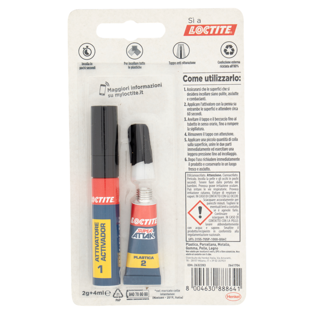 Super Attak Plastica 2 Gr + 4 Ml Loctite - Foto 3