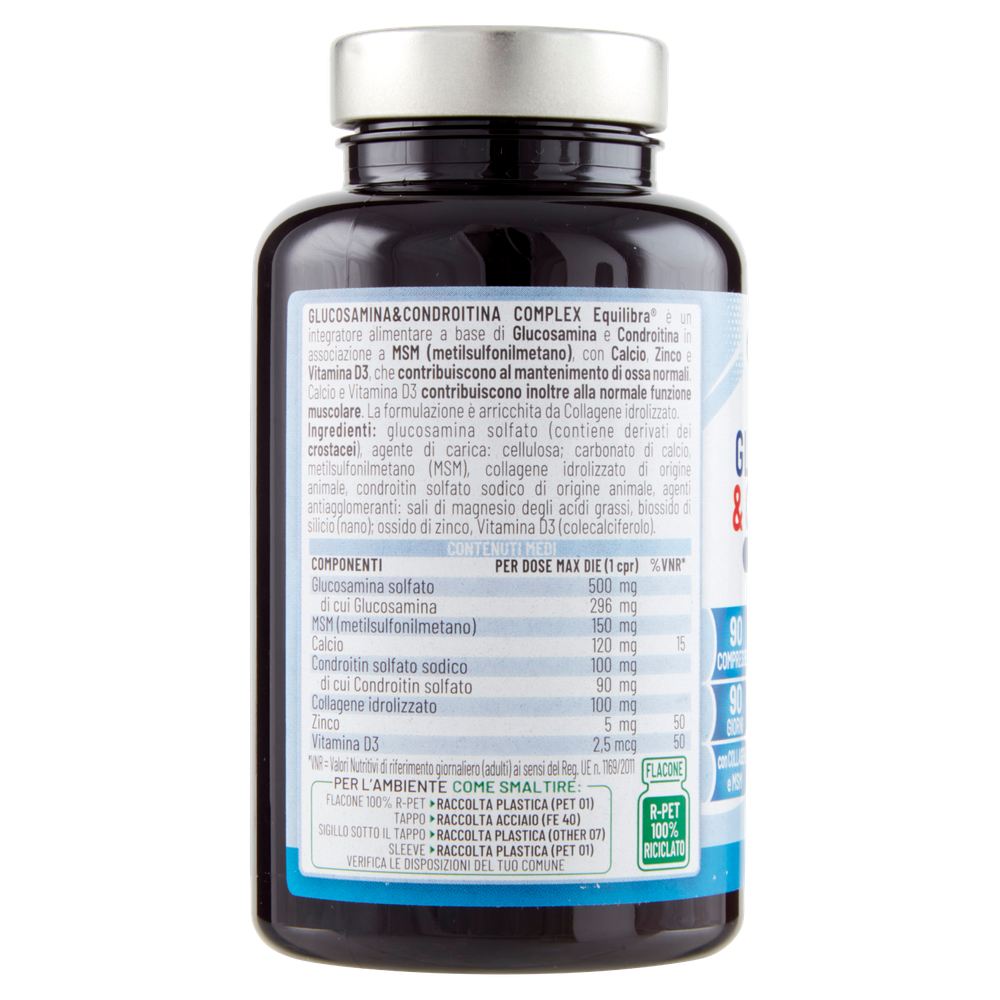 Equilibra Glucosamina & Condroitina Complex 90 Compresse 144 G - Foto 2
