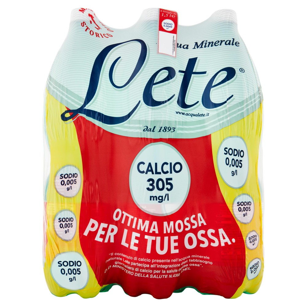 Acqua Effervescente Naturale Lete 6 Da L.1,5 - Foto 1