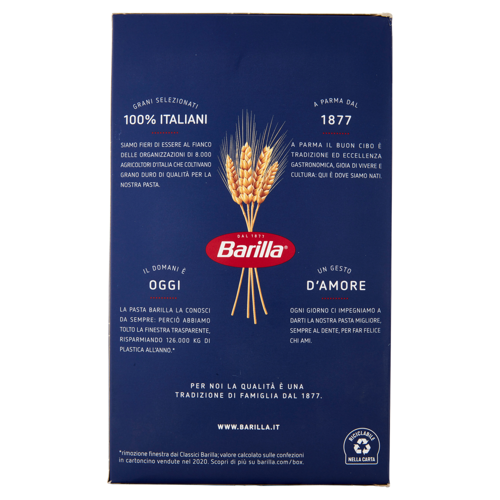 Pasta Mezze Penne Rigate N.70 100% Grano Italiano Barilla - Foto 3