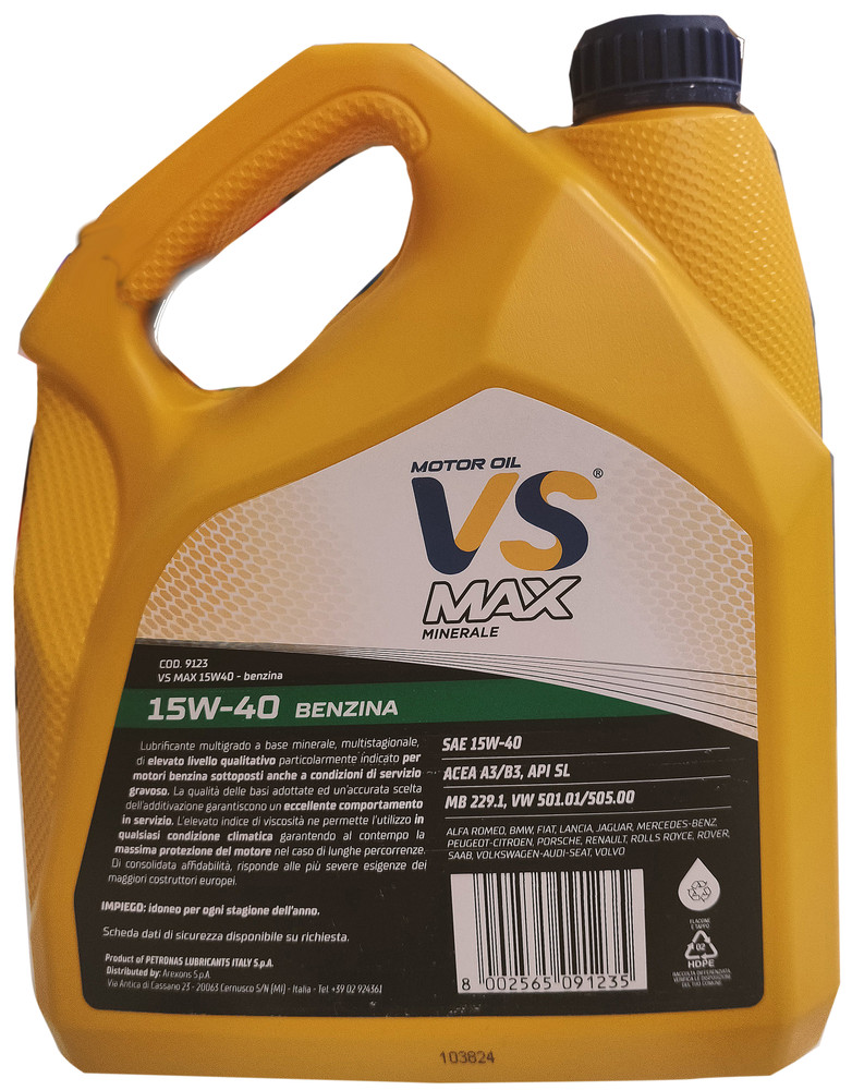 Olio Per Auto 15w40 Benzina 4l Vs Max - Foto 2