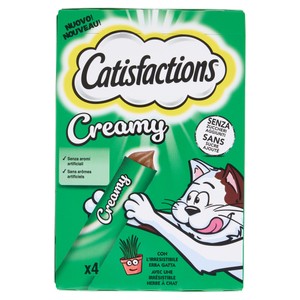 Catisfactions Creamy Erba Gatto 4x10g - Foto 1