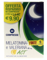 Melatonina Forte 5 Complex E Valeriana Act Compresse Melatonina Forte 5 Complex E Valeriana Act Compresse