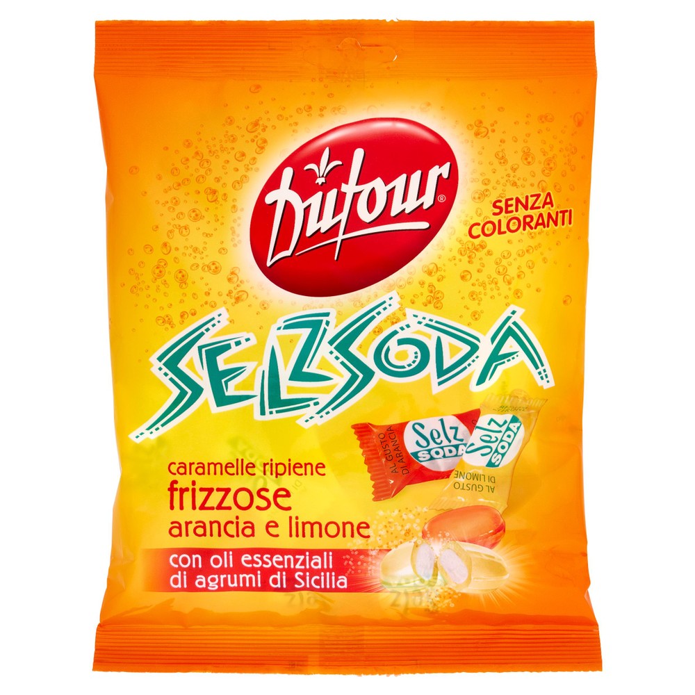 Caramelle Frizzanti Selz Soda Gusto Arancia E Limone Dufour - Foto 1