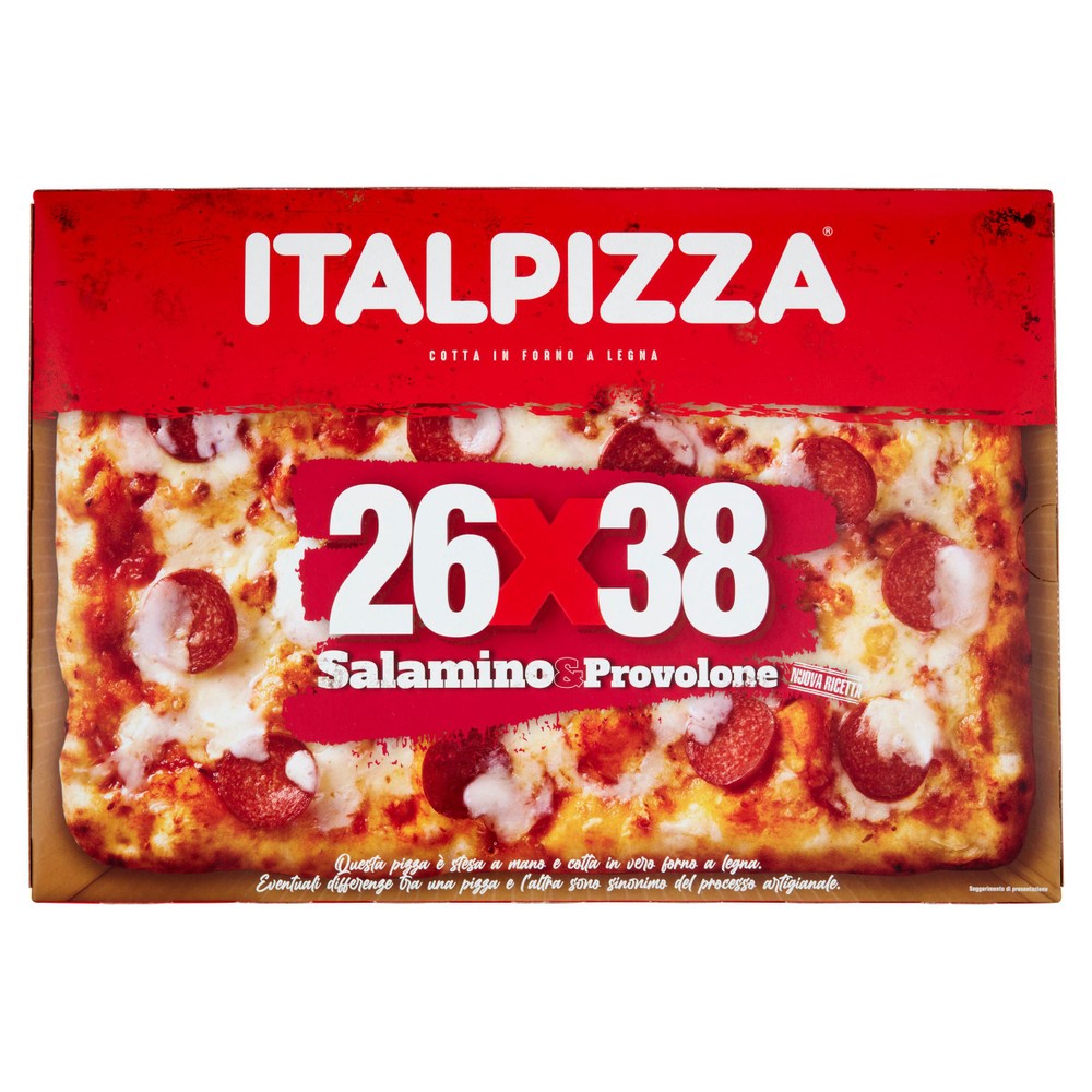 Pizza Salamino E Provolone 26x3 Italpizza