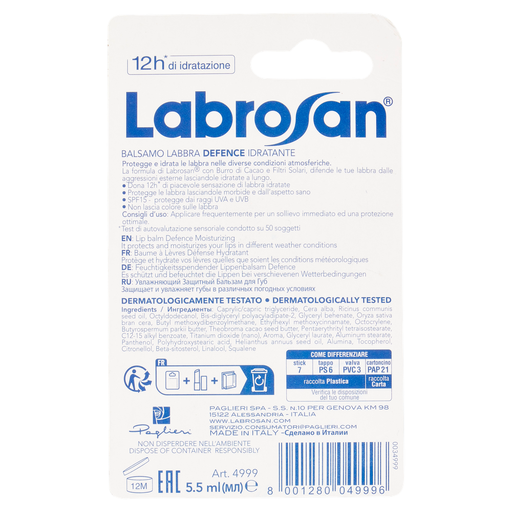 Balsamo Labbra Lenitivo Labrosan - Foto 3