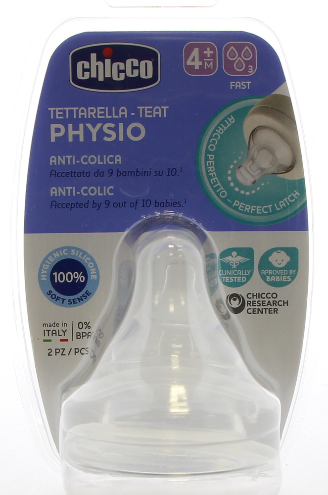 Tettarella In Silicone Flusso Fast 4 Mesi + Chicco - Foto 1