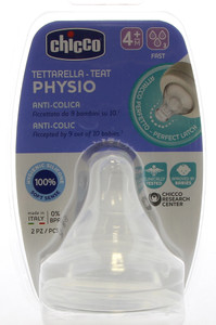 Tettarella In Silicone Flusso Fast 4 Mesi + Chicco - Foto 1