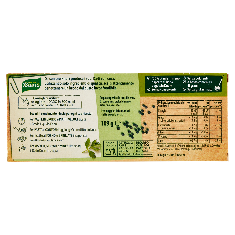 Dado Per Brodo Vegetale Knorr - Foto 3