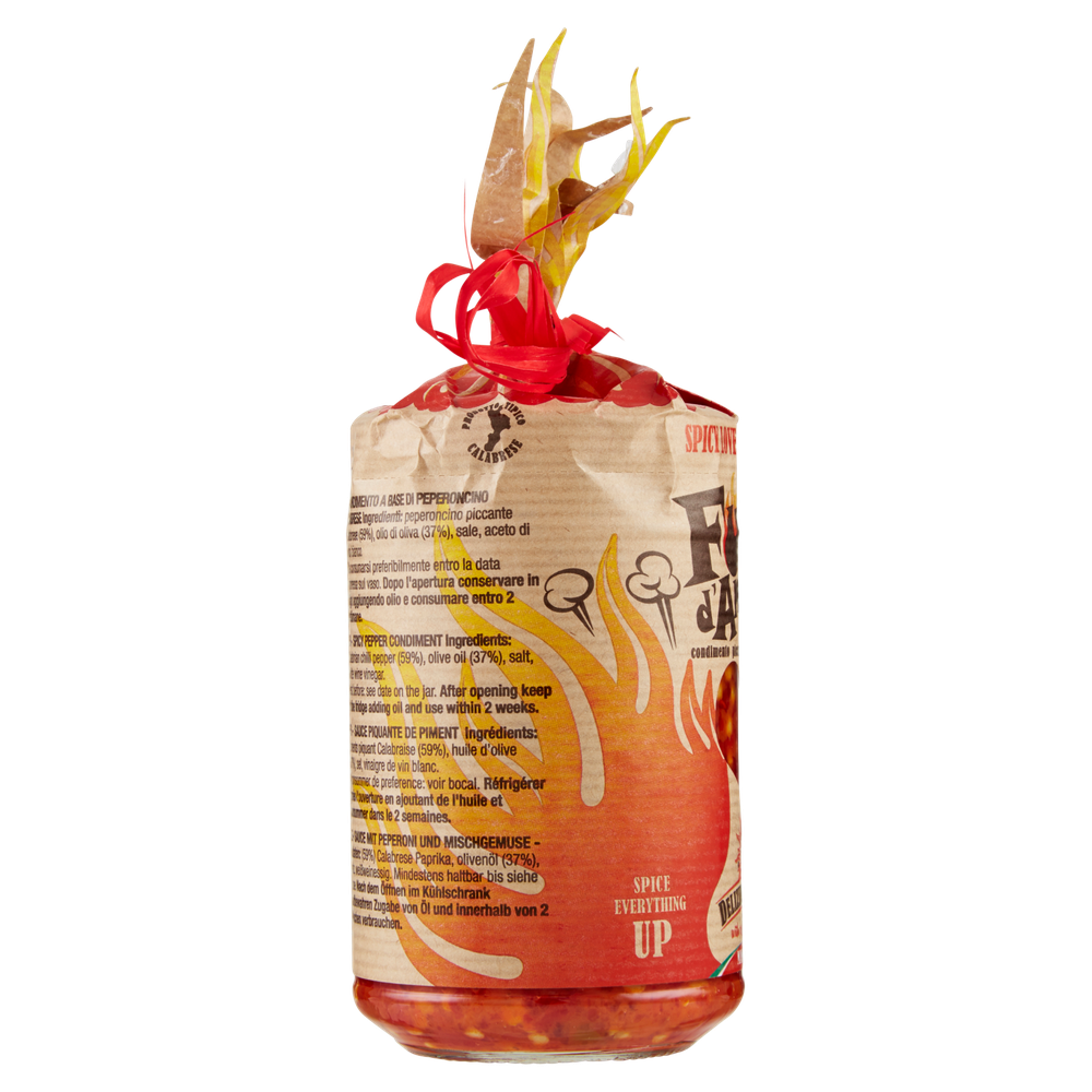 Condimento Piccante Fuoco D'amore Al Peperoncino Delizie Di Calabria - Foto 2