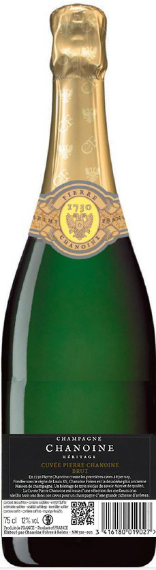 Champagne Cuvee Brut Pierre Chanoine 1730 - Foto 2