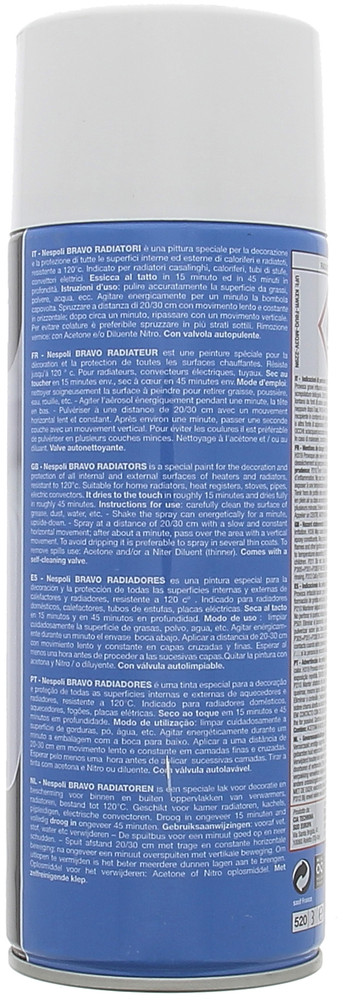 Spray Acrilico Per Radiatori Lucido Nespoli Ml.400 - Foto 2