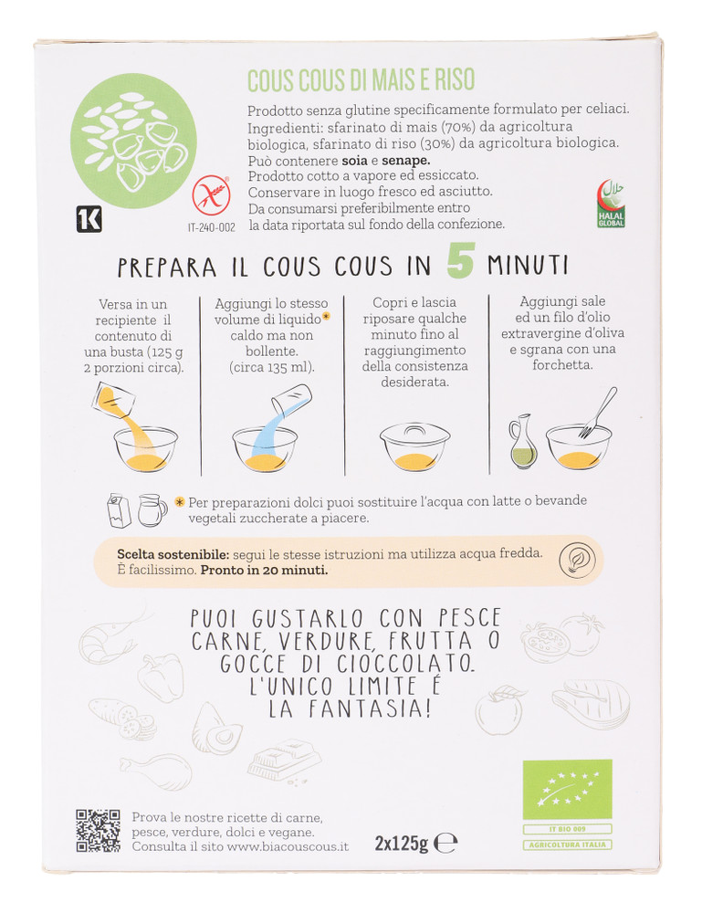 Couscous Mais E Riso Senza Glutine Bia - Foto 3