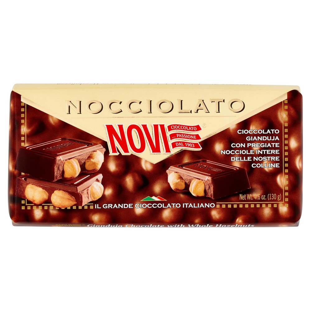 Tavoletta Di Cioccolato Alle Nocciole Intere E Gianduja Novi - Foto 1