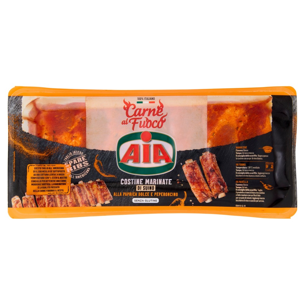 Costine Di Suino Con Peperoncino Carne Al Fuoco Aia - Foto 1