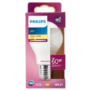 Lampadina A Led Goccia 60w Attacco E27 Luce Calda Philips - Foto 1